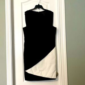 Black and white timeless dress . Day or evening wear.